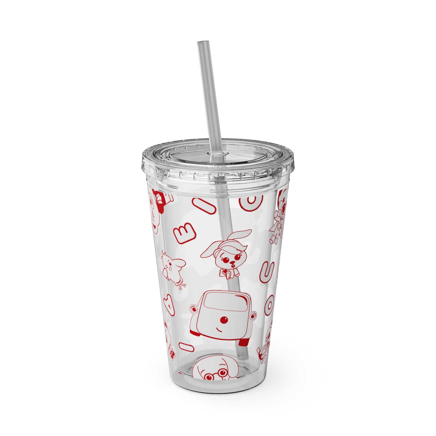 Sunsplash Tumbler with Straw, 16oz