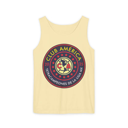 Club América Tetracampeones Tank Top Collection - Unisex Garment-Dyed Shirt