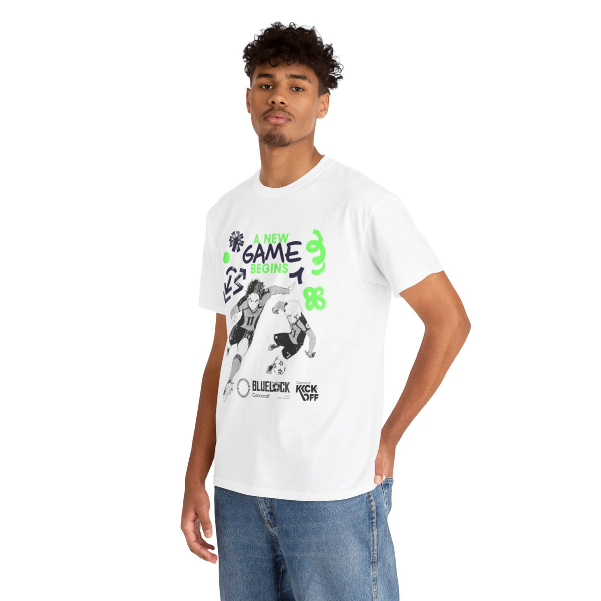 Concacaf x BLUE LOCK - Isagi & Nagi in Kick Off Tee – Where Soccer Meets Anime! – official Blue Lock x Concacaf licensed merch (view 2)