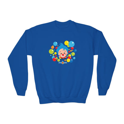 Plim Plim Sudadera Juvenil de Cuello Redondo Burbujas