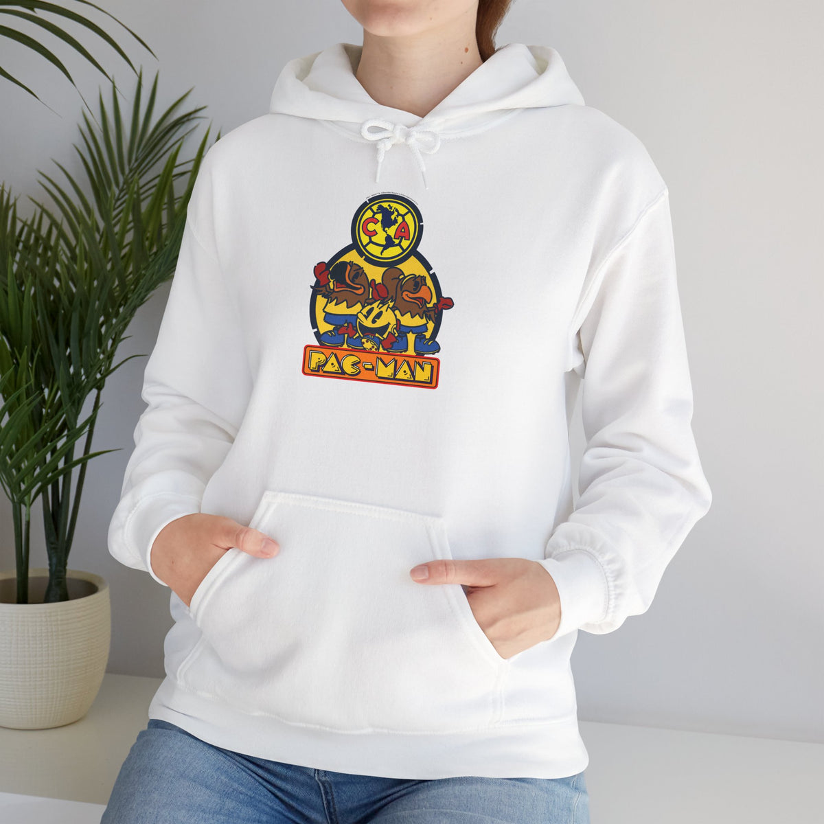 Club América x PAC-MAN - Hooded Sweatshirt – official Club América x PAC-MAN licensed merch (view 2)