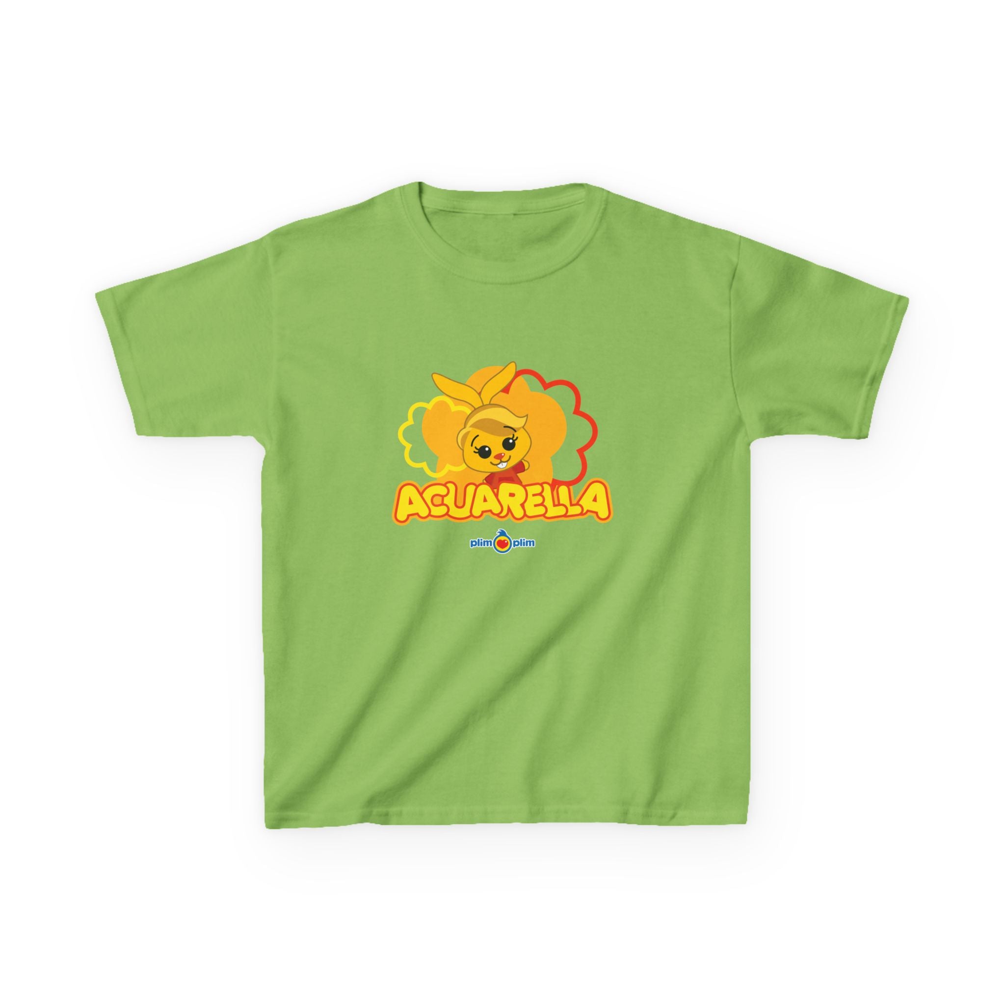 Plim Plim Camiseta para Niños de Algodón Grueso Acuarella