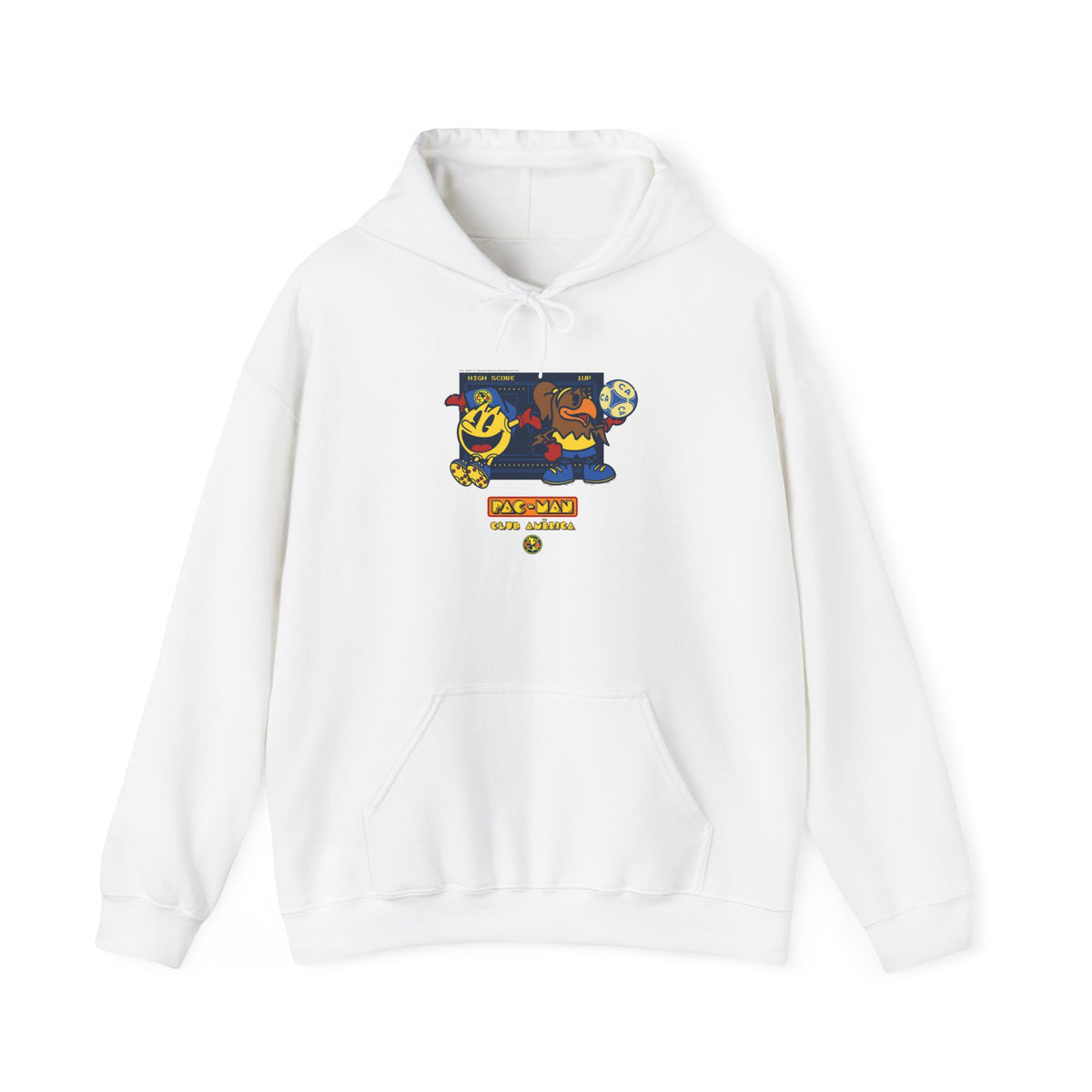 Club América x PAC-MAN - Hooded Sweatshirt – official Club América x PAC-MAN licensed merch (view 3)