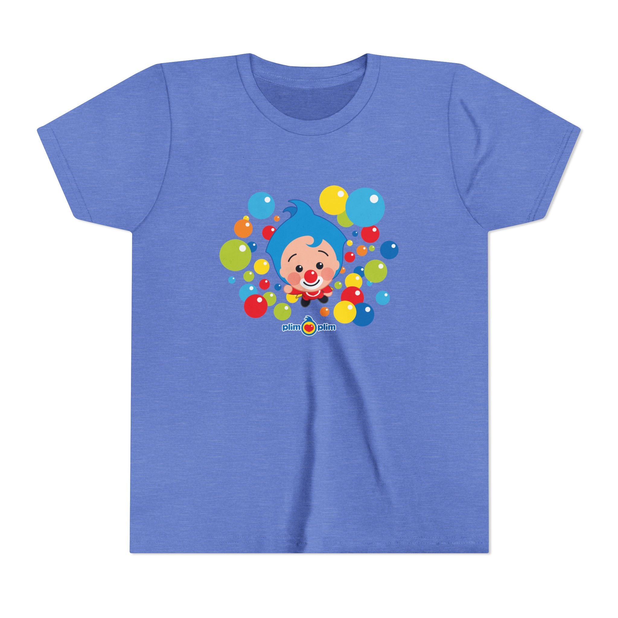 Plim Plim Camiseta Juvenil de Manga Corta Burbujas