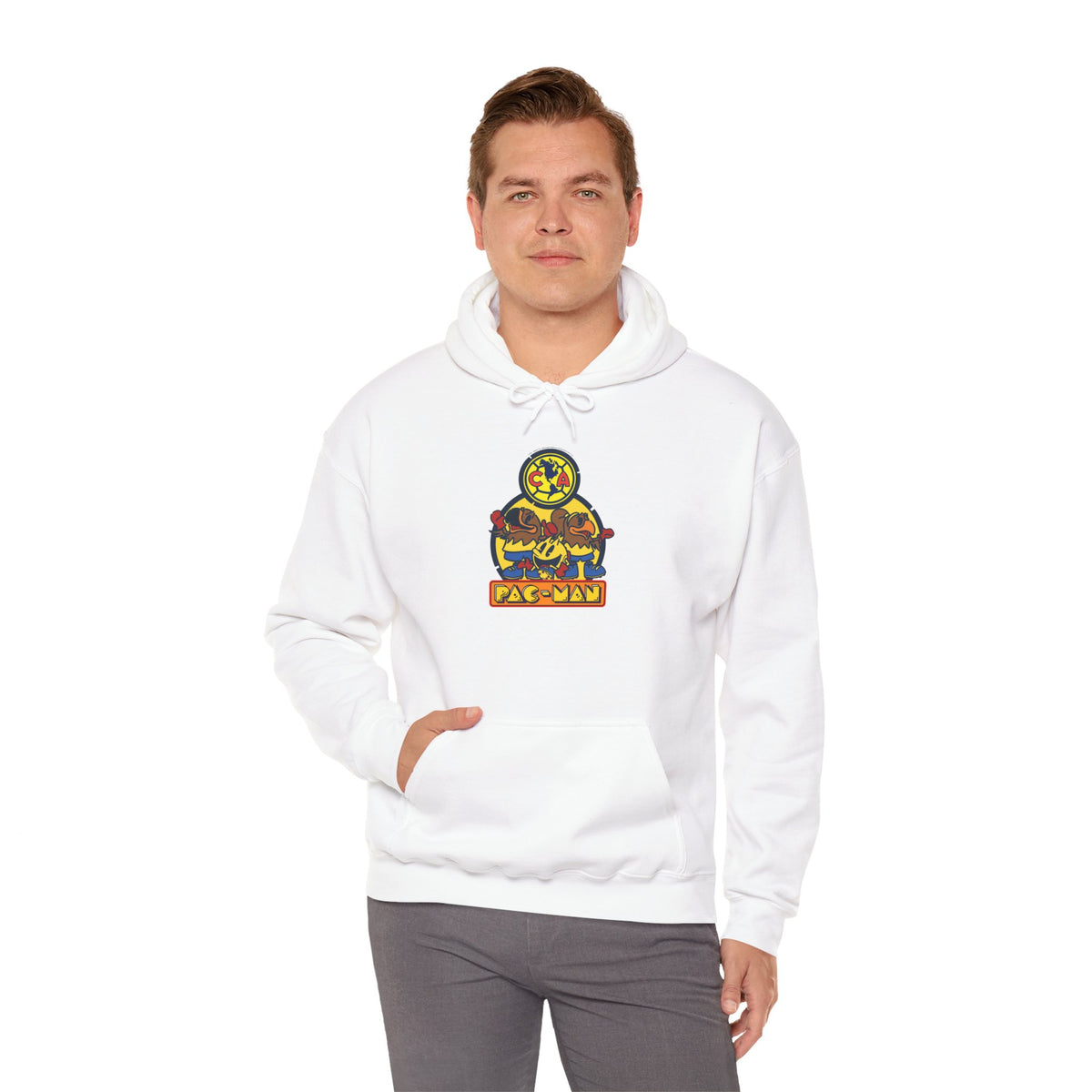 Club América x PAC-MAN - Hooded Sweatshirt – official Club América x PAC-MAN licensed merch