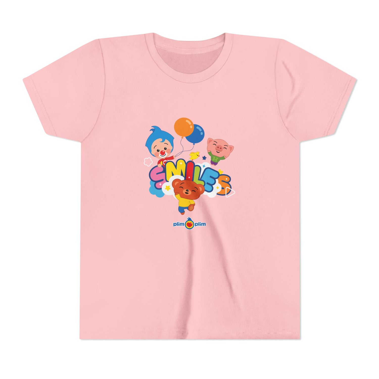 Plim Plim Camiseta Juvenil de Manga Corta Smiles