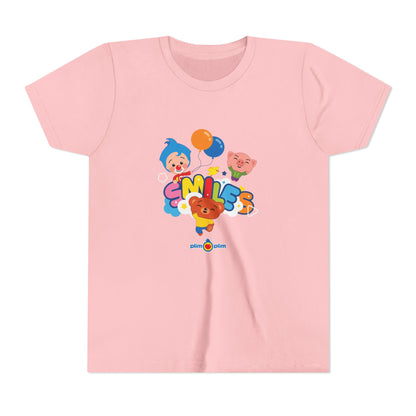 Plim Plim Camiseta Juvenil de Manga Corta Smiles