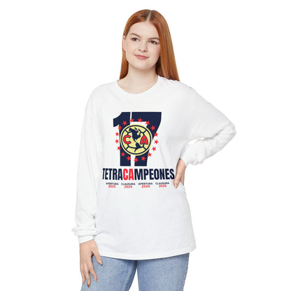 Club América Tetracampeones Long Sleeve T-Shirt Collection