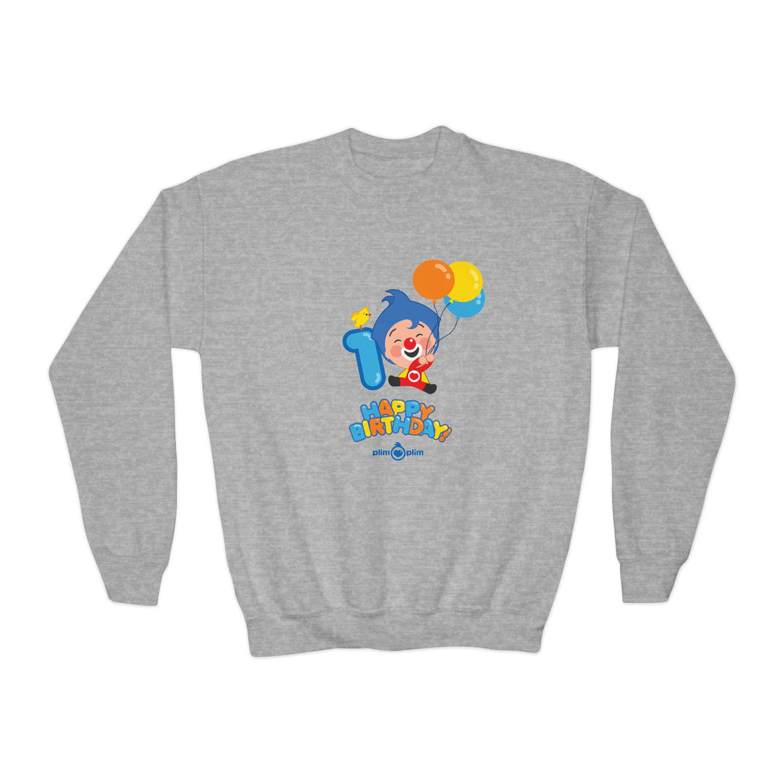 Plim Plim Sudadera Juvenil de Cuello Redondo Cumple 1