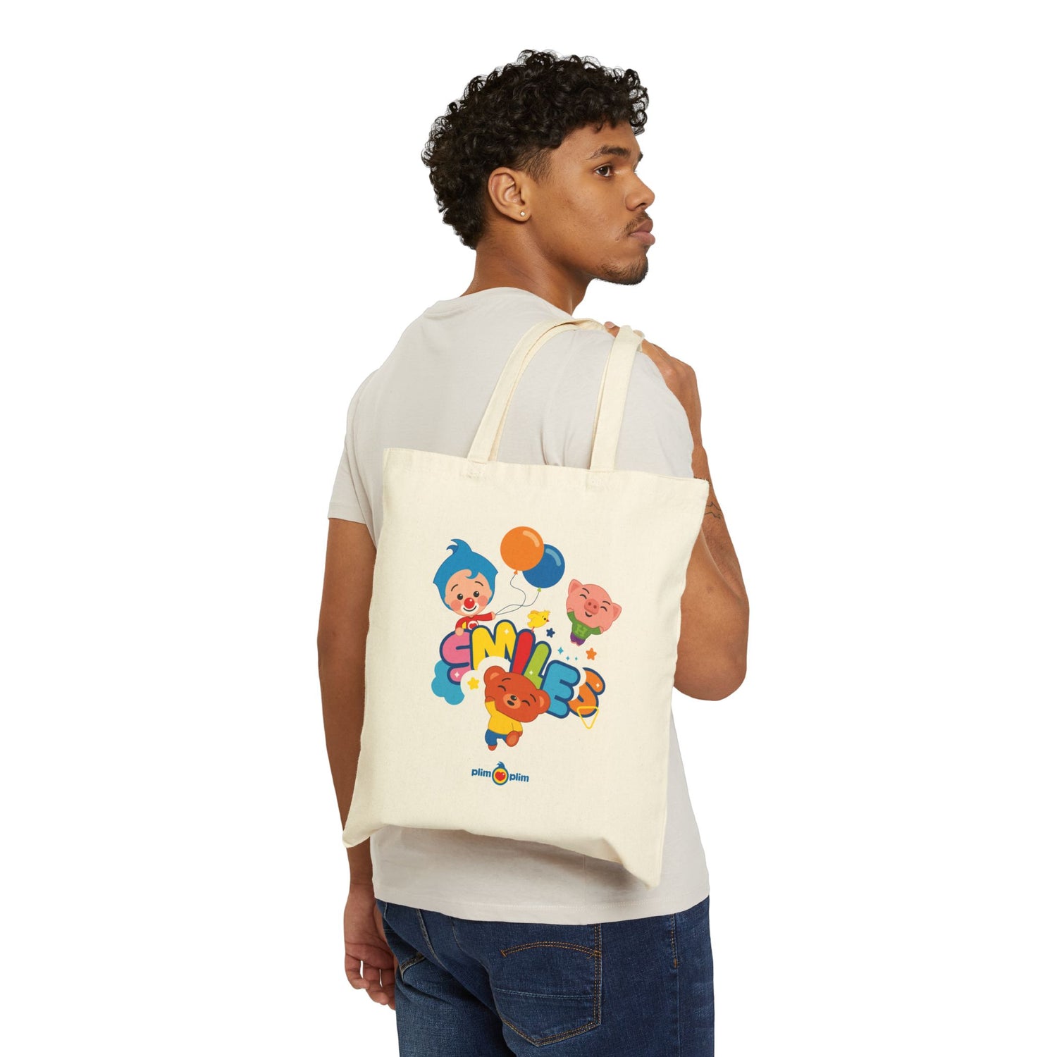 Plim Plim Cotton Canvas Tote Bag