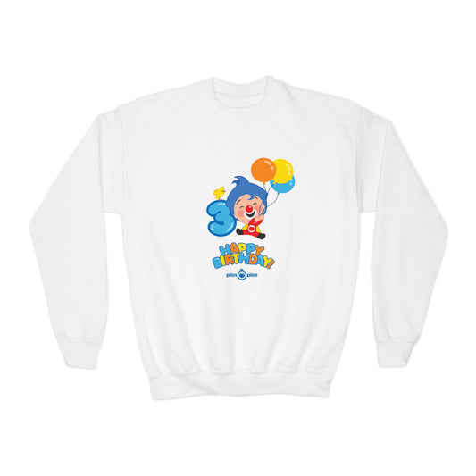 Plim Plim Sudadera Juvenil de Cuello Redondo Cumple 3