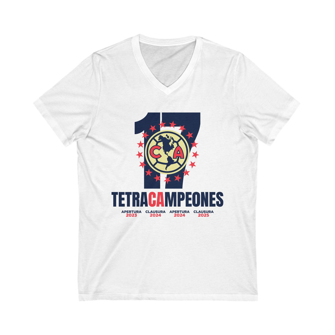 Club América Tetracampeones – V-Neck T-Shirt