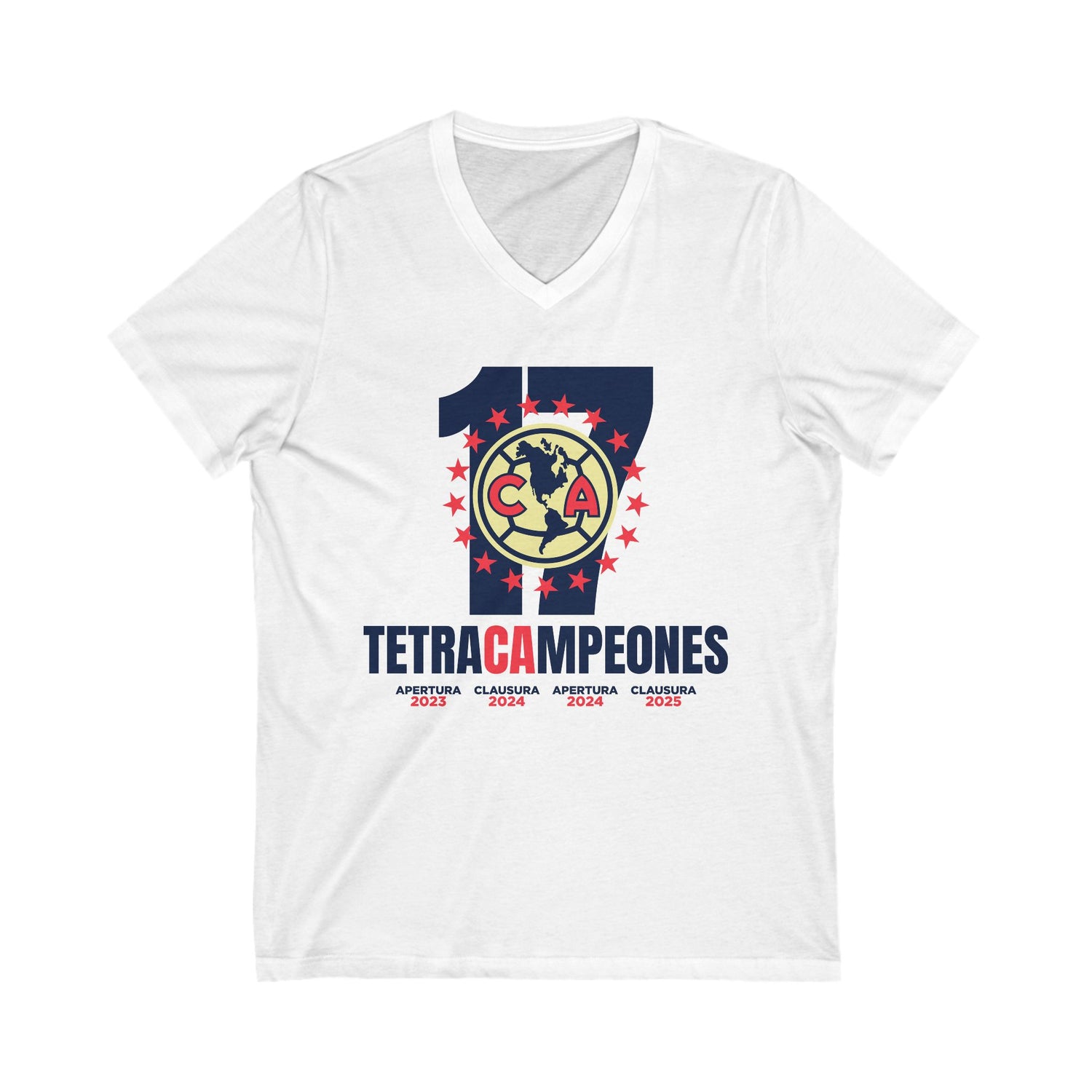Club América Tetracampeones – V-Neck T-Shirt