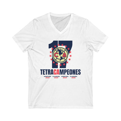 Club América Tetracampeones – V-Neck T-Shirt