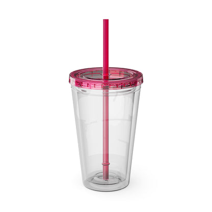 Vaso acrílico con pajita Mikecrack 