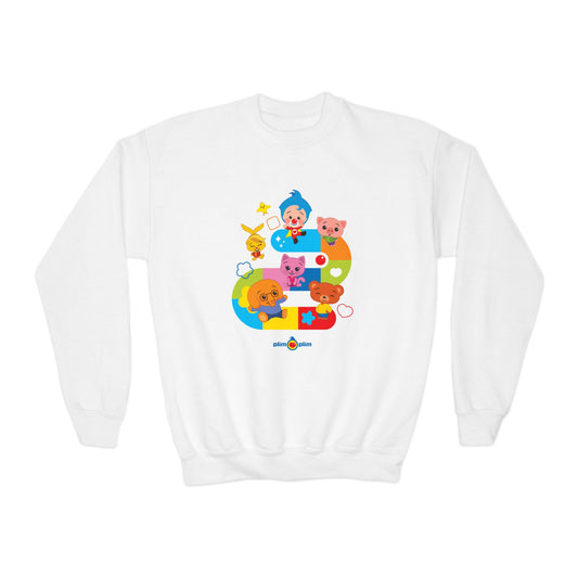 Plim Plim Sudadera Juvenil de Cuello Redondo Juego