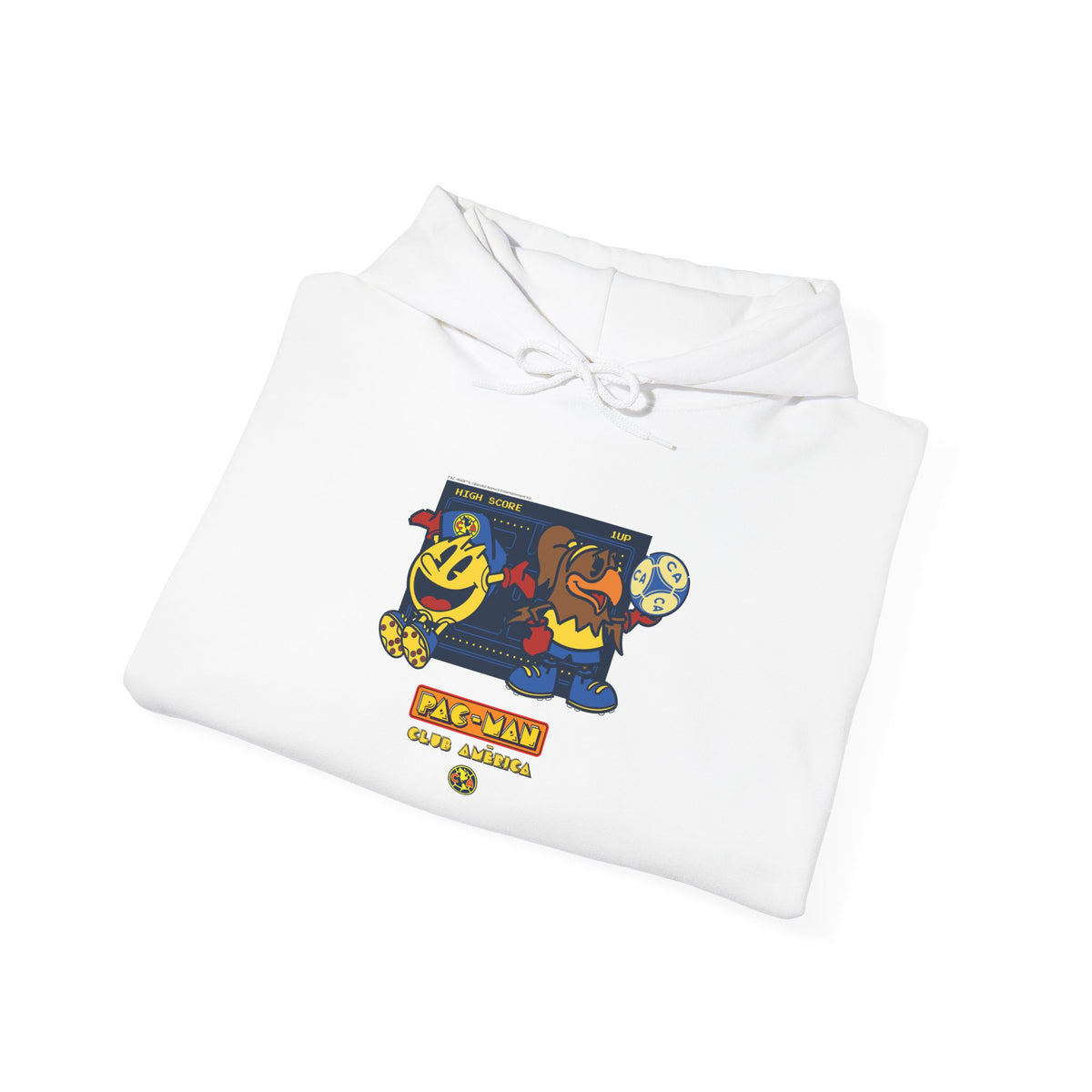 Club América x PAC-MAN - Hooded Sweatshirt – official Club América x PAC-MAN licensed merch (view 4)