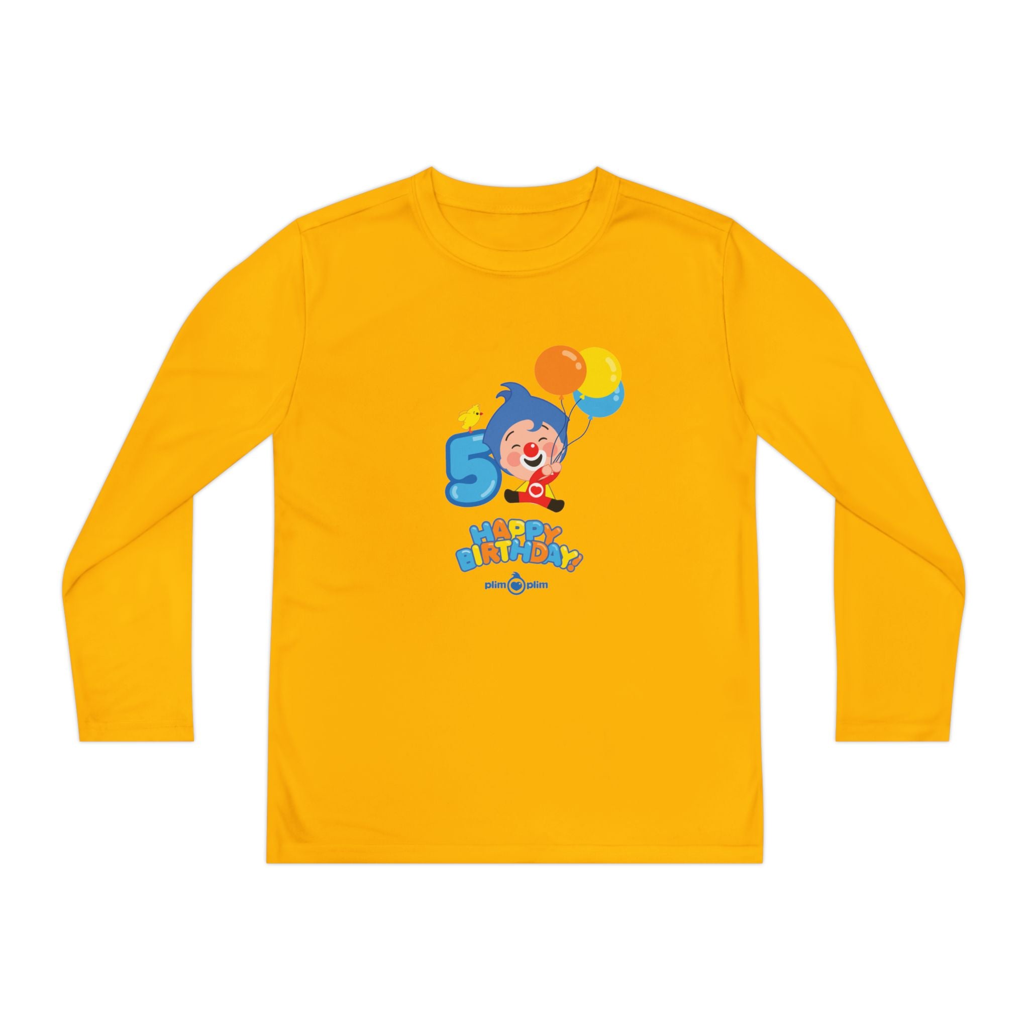 Plim Plim Camiseta Juvenil Manga Larga Cumple 5