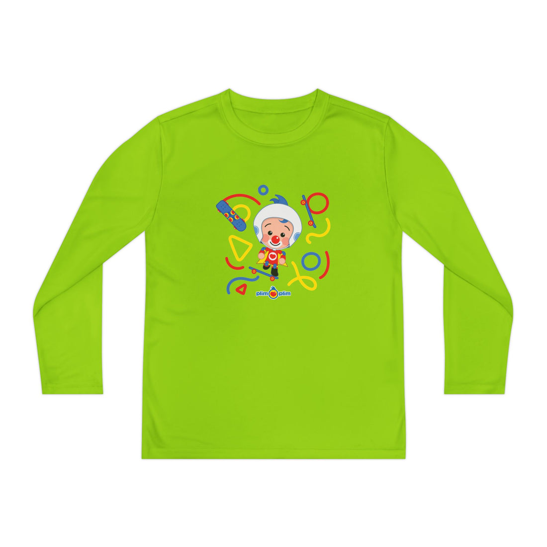 Plim Plim Camiseta Juvenil Manga Larga Patineta