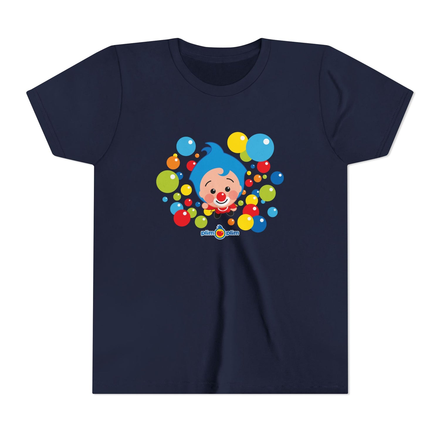 Plim Plim Camiseta Juvenil de Manga Corta Burbujas