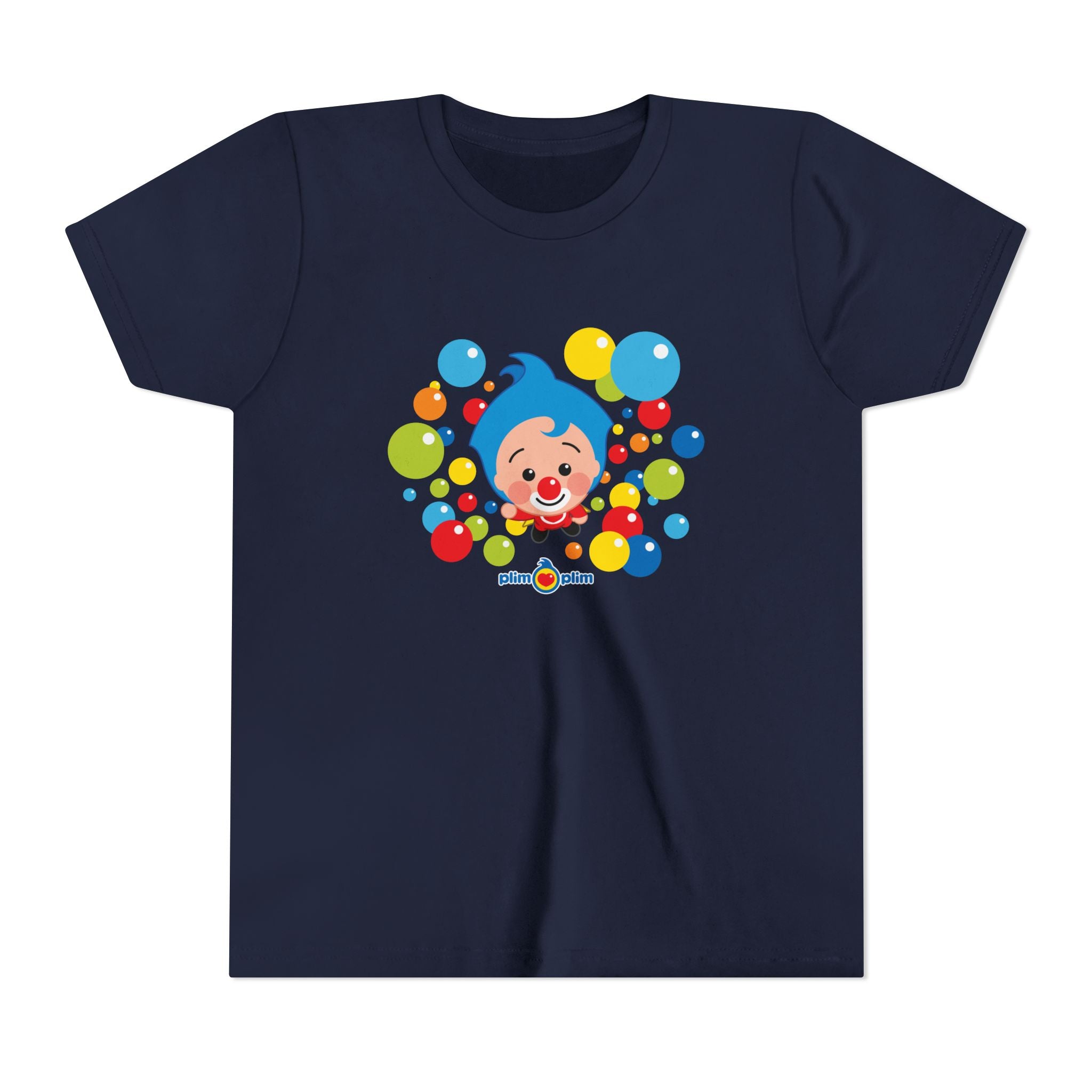 Plim Plim Camiseta Juvenil de Manga Corta Burbujas