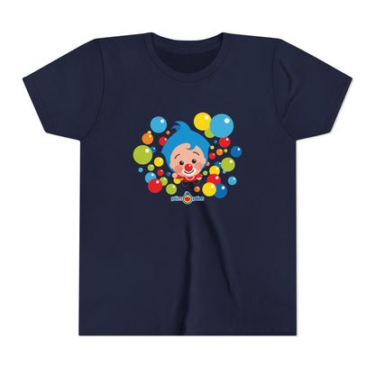 Plim Plim Camiseta Juvenil de Manga Corta Burbujas