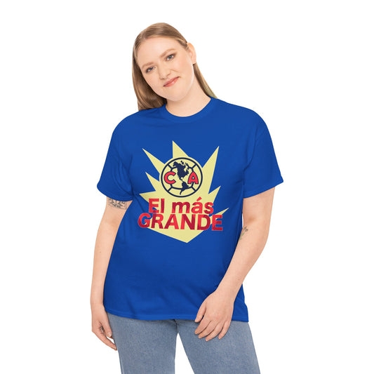 Club America Unisex Tee - El mas Grande (Negro y Azul)
