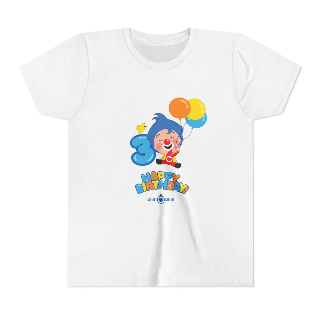 Plim Plim Camiseta Juvenil de Manga Corta Cumple 3