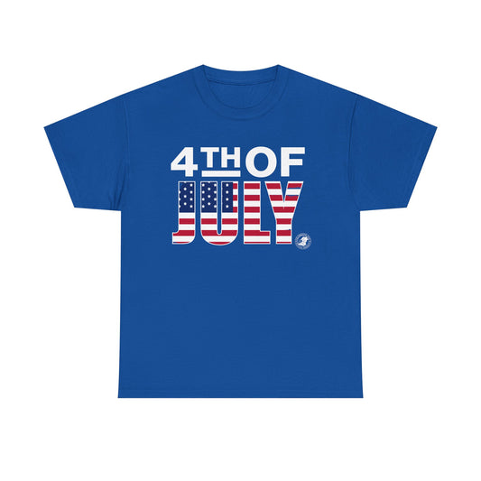 Fourth of July Unisex Tee with Minimalist US Flag Design