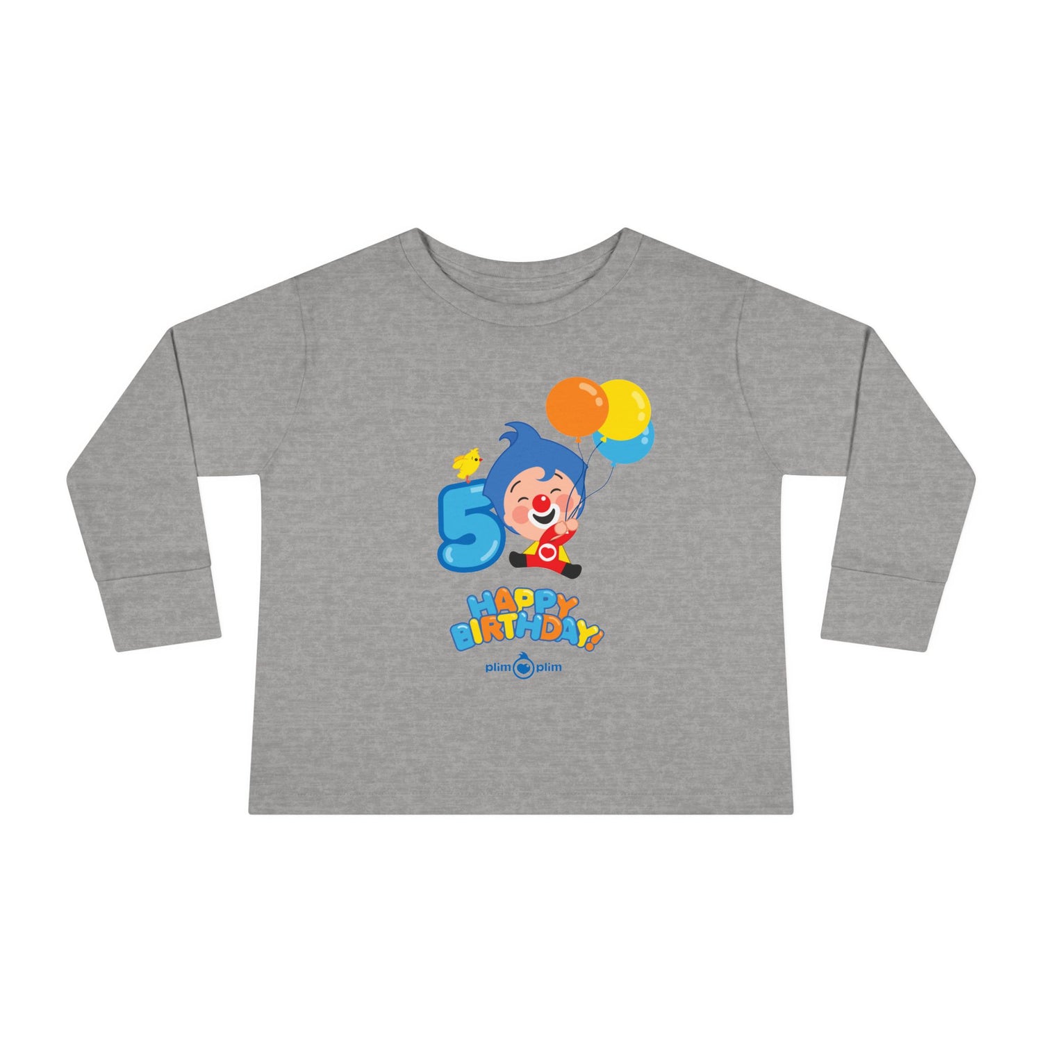 Plim Plim Camiseta Manga Larga de Niños Cumple 5