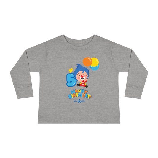 Plim Plim Camiseta Manga Larga de Niños Cumple 5