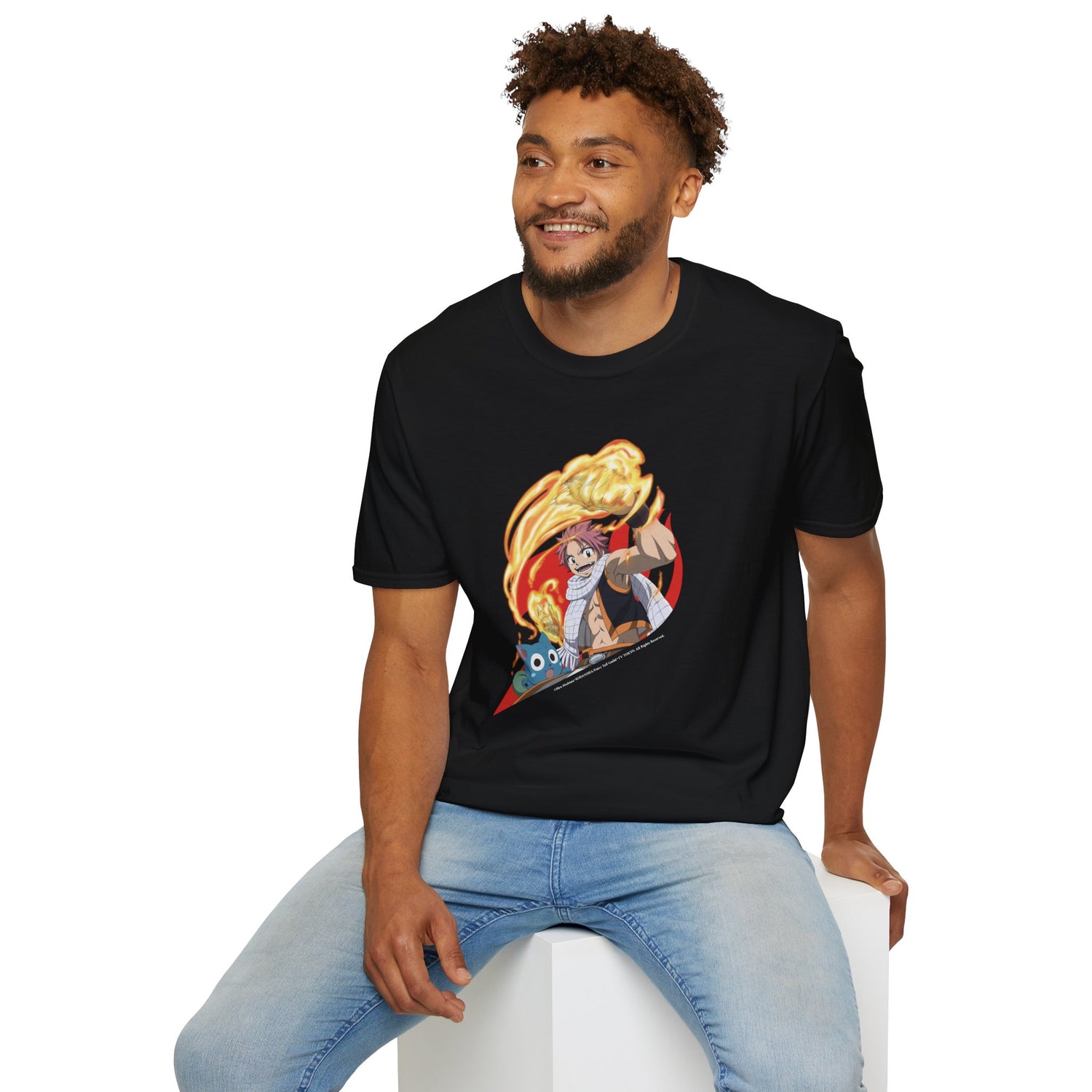 FAIRY TAIL - "Natsu &amp; Happy in Flames" T-shirt