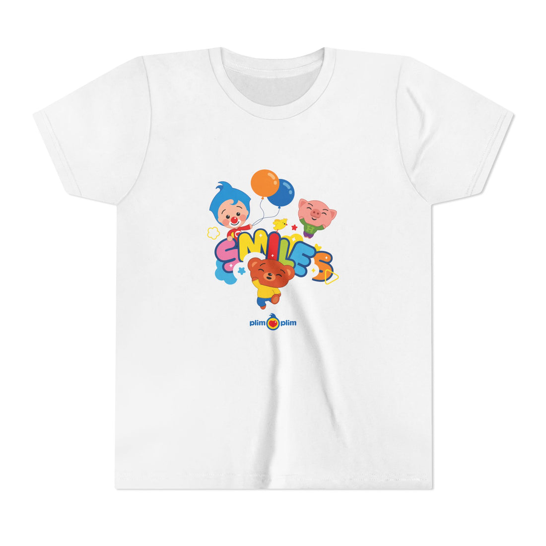 Plim Plim Camiseta Juvenil de Manga Corta Smiles
