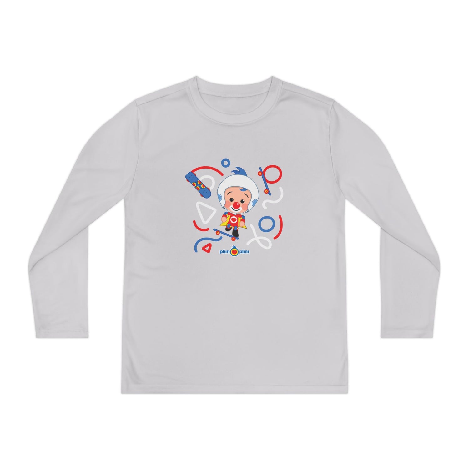 Plim Plim Camiseta Juvenil Manga Larga Patineta
