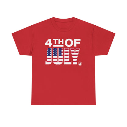 Fourth of July Unisex Tee with Minimalist US Flag Design