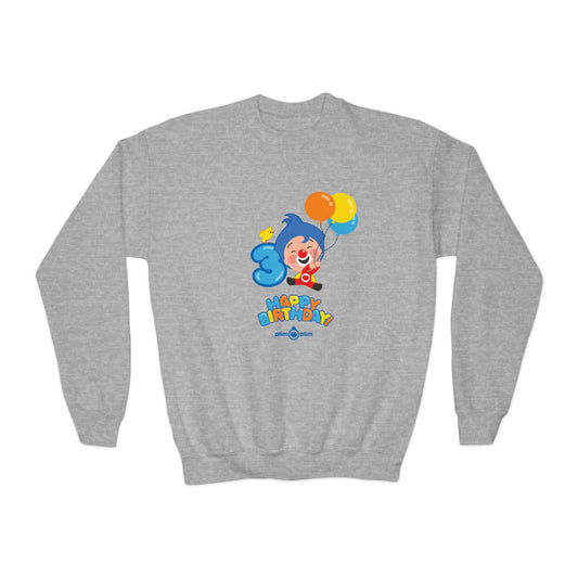 Plim Plim Sudadera Juvenil de Cuello Redondo Cumple 3