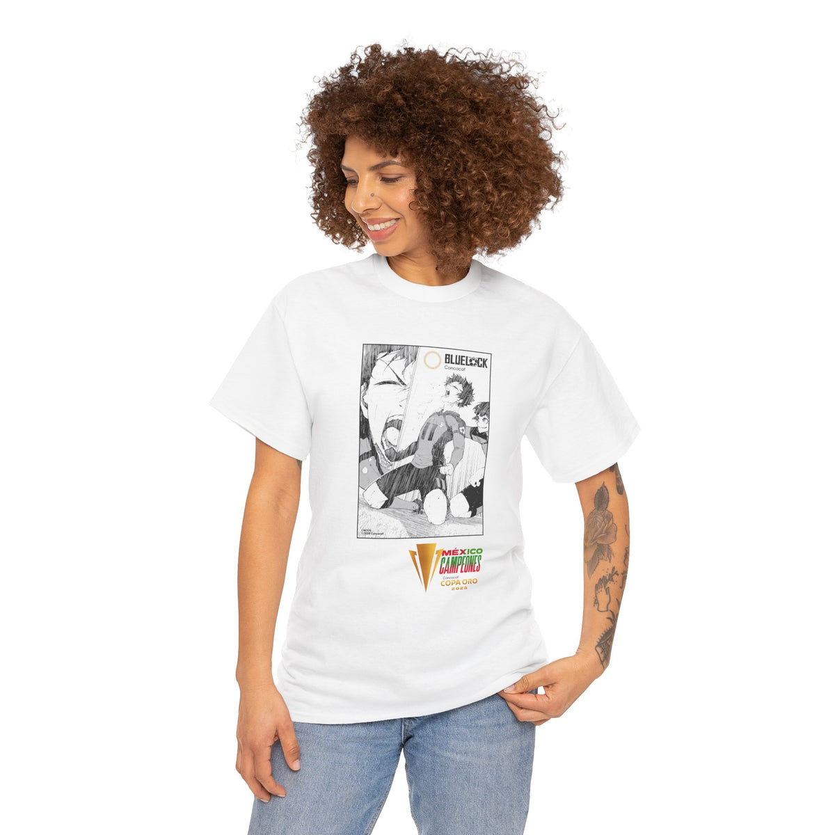 Concacaf x BLUE LOCK - "Mexico Champions Gold Cup 2025" T-shirt Tee – Where Soccer Meets – official Blue Lock x Concacaf licensed merch (view 3)