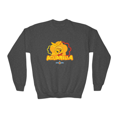 Plim Plim Sudadera Juvenil de Cuello Redondo Acuarella