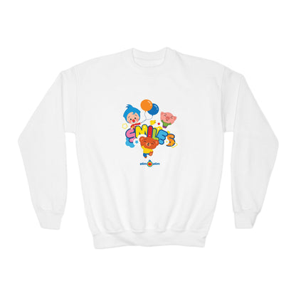 Plim Plim Sudadera Juvenil de Cuello Redondo Smiles