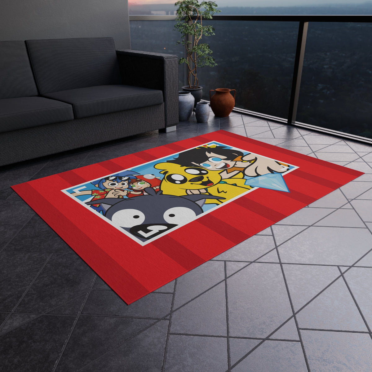 Mikecrack Outdoor Rug