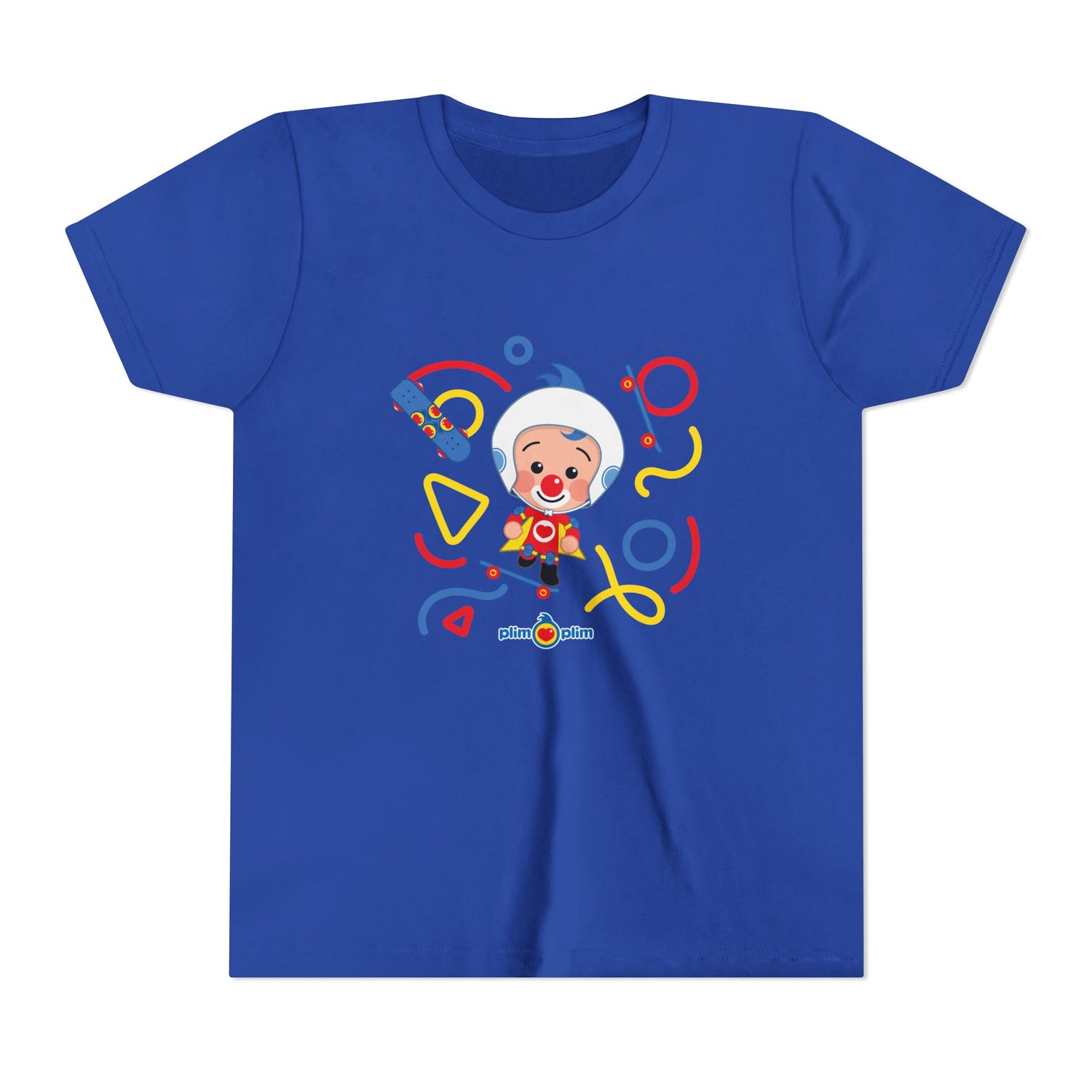 Plim Plim Camiseta Juvenil de Manga Corta Patineta