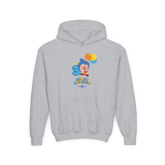 Plim Plim Sudadera de Niños con Capucha Cumple 3