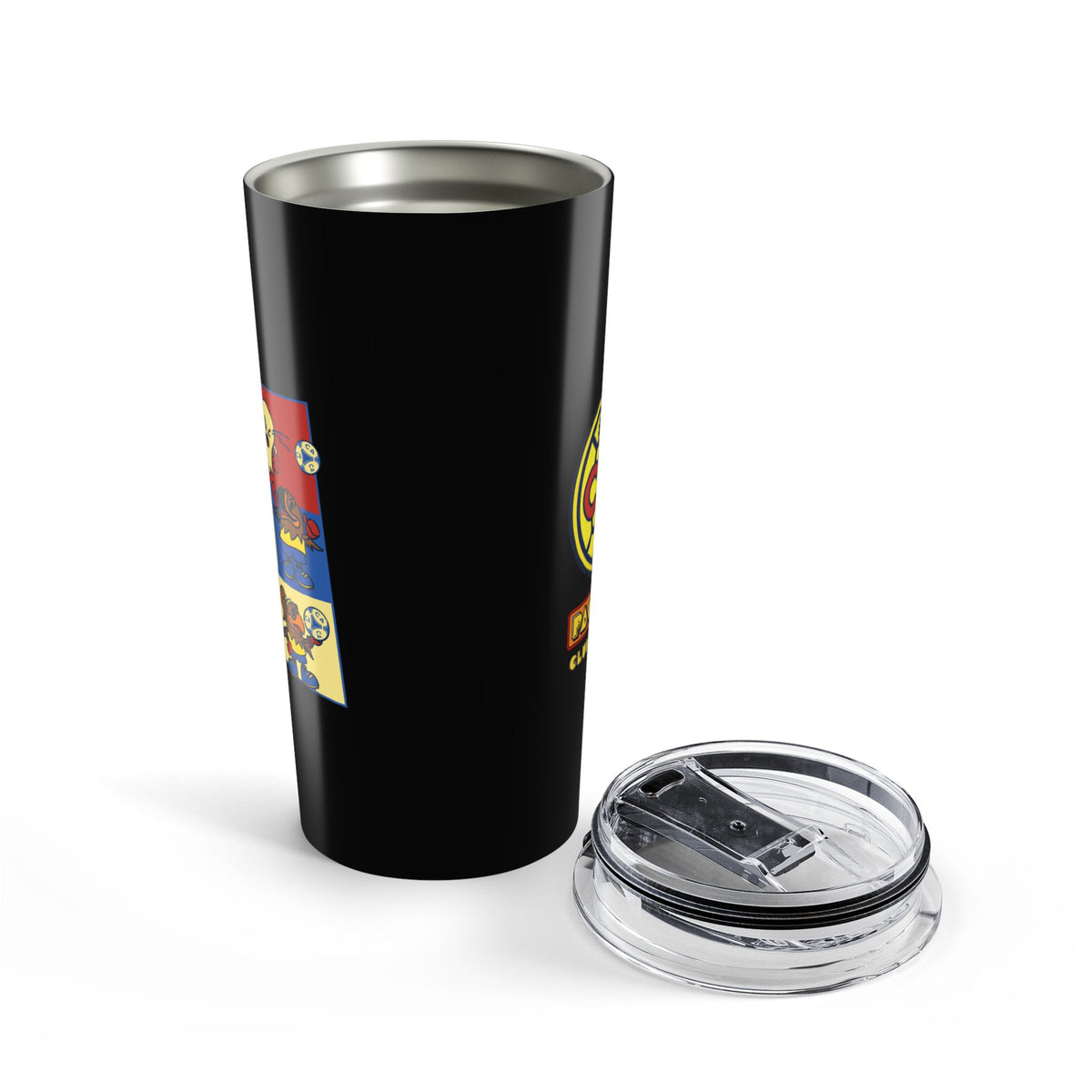 Club América x PAC-MAN Tumbler 20oz – official Club América x PAC-MAN licensed merch (view 2)