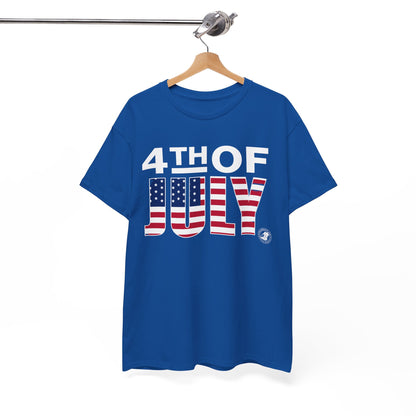 Fourth of July Unisex Tee with Minimalist US Flag Design