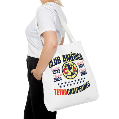 Club América Tetracampeones Tote Bag - Iconic Crest and Bold Lettering