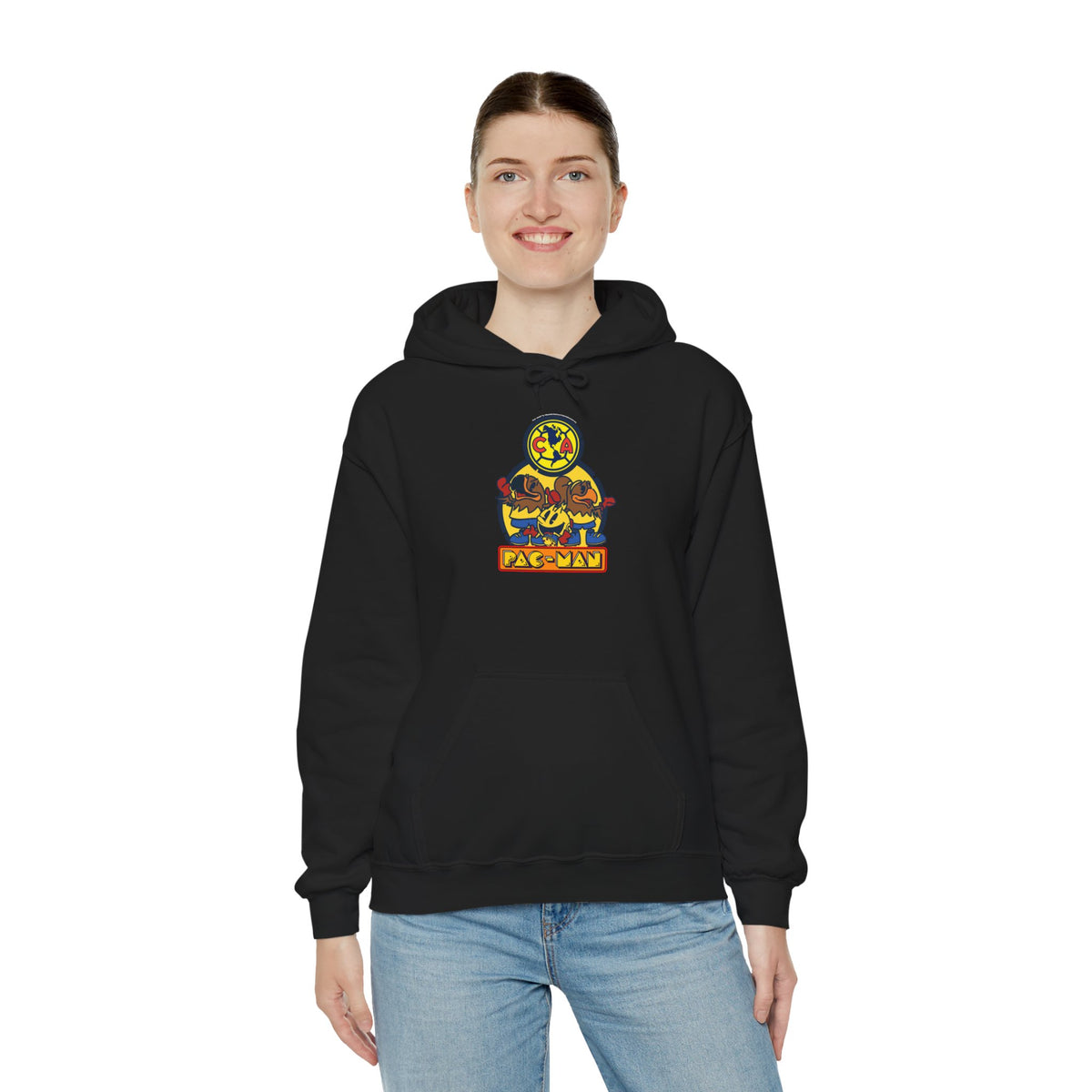 Club América x PAC-MAN - Hooded Sweatshirt – official Club América x PAC-MAN licensed merch