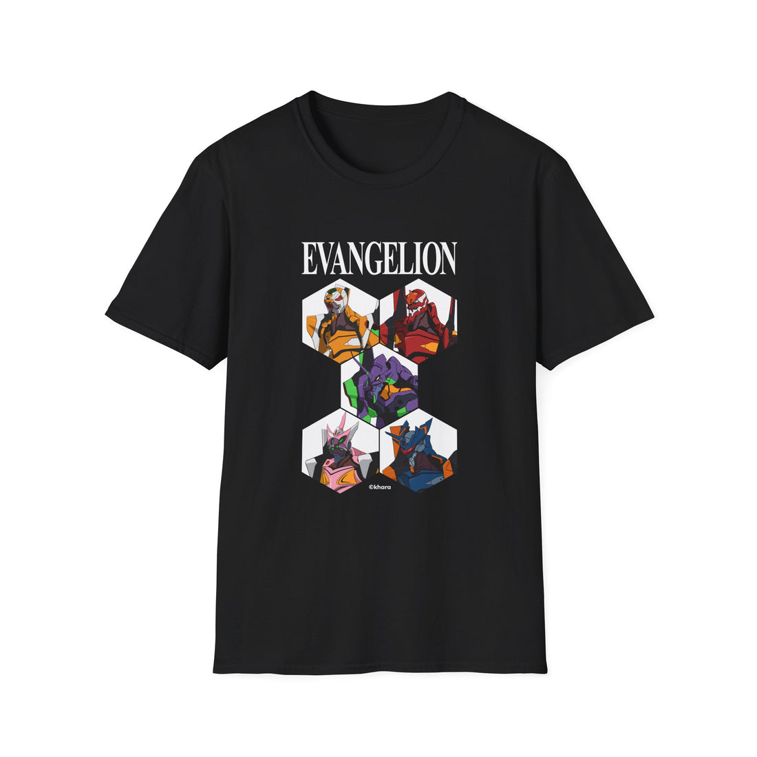 EVANGELION 2.22 - "All EVAs reunited" T-Shirt – official Evangelion licensed merch (view 3)