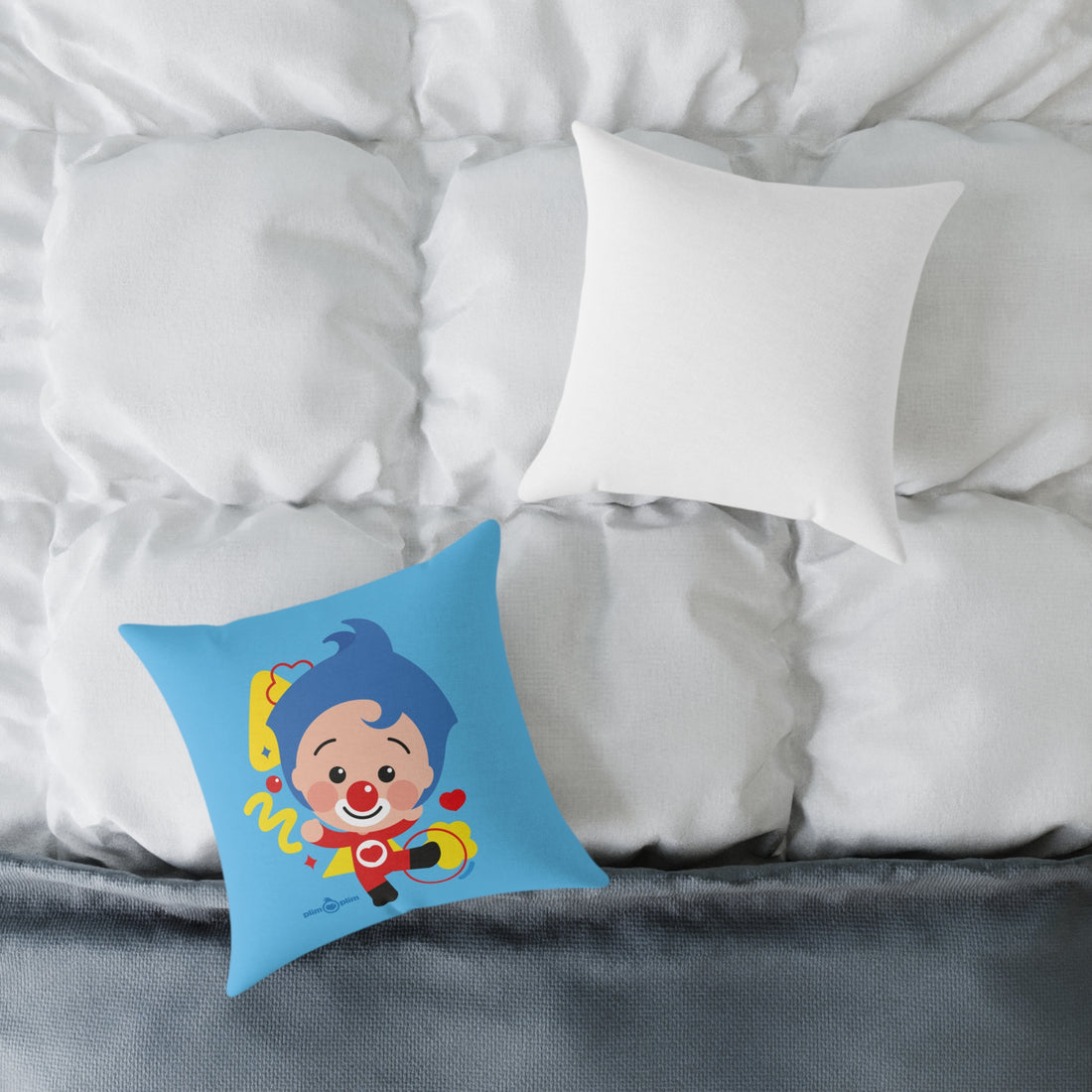 Plim Plim Square Poly Canvas Pillow