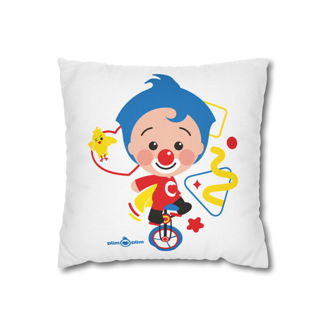 Plim Plim Spun Polyester Square Pillowcase