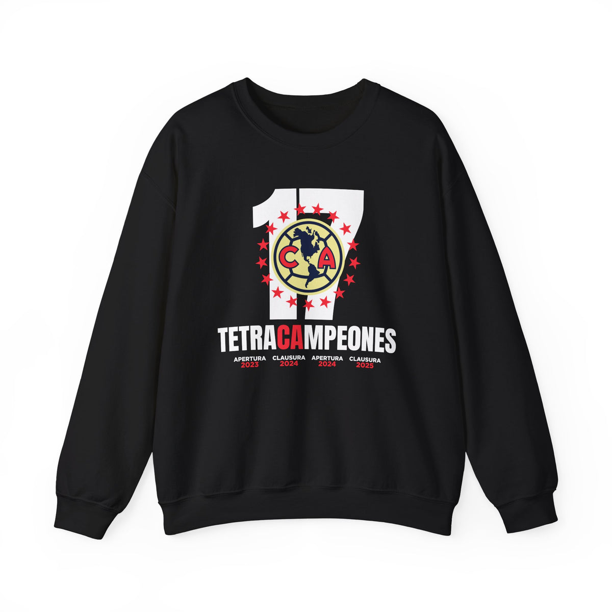 Club América — 17 four-time champion Unisex Heavy Blend™ Crewneck Sweatshirt – official Club América licensed merch (view 3)